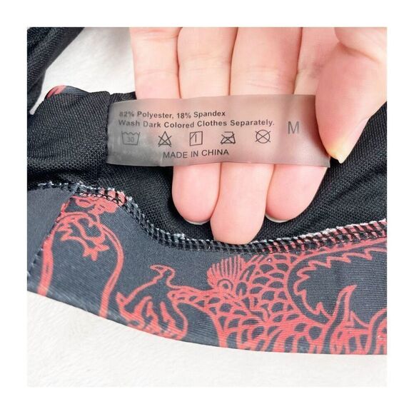 BUY 1 GET 1 FREE black and red dragon bra medium - Picture 10 of 10